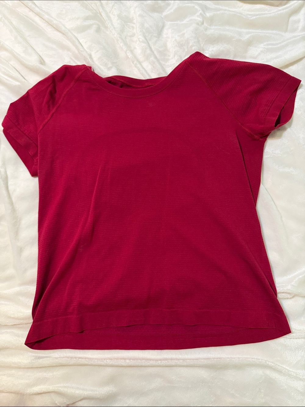 lululemon athletica Short Sleeve Crew Tee in Berry